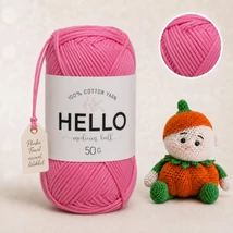 Hello DK 100 % pamut fonal - 103 - Rágógumi mosoly