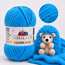 Himalaya Dolphin Baby zsenília, plüss fonal - 80326 - Türkizkék