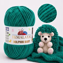 Himalaya Dolphin Baby zsenília, plüss fonal - 80331 - Smaragdzöld