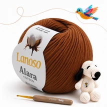 Lanoso Alara amigurumi fonal Tejeskávé - 922 -