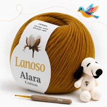 Lanoso Alara amigurumi fonal Mustár sárga - 906 -