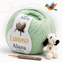 Lanoso Alara amigurumi fonal Tenger zöld - 1919 -