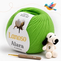 Lanoso Alara amigurumi fonal Neon zöld- 1920 -