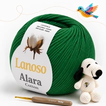 Lanoso Alara amigurumi fonal Fűzöld - 921 -