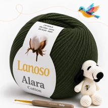 Lanoso Alara amigurumi fonal Fenyő zöld - 929 -