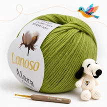 Lanoso Alara amigurumi fonal Pisztácia - 911 -