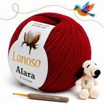 Lanoso Alara amigurumi fonal Tűzpiros - 956 -