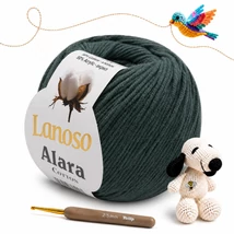 Lanoso Alara amigurumi fonal -Sötétszürke - 953 -
