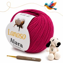 Lanoso Alara amigurumi fonal -Vörös áfonya - 928 -