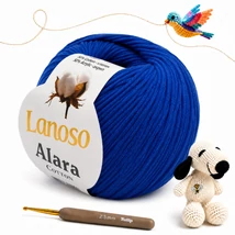 Lanoso Alara amigurumi fonal -Királykék - 954 -