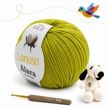 Lanoso Alara amigurumi fonal -Lime zöld - 1912 -