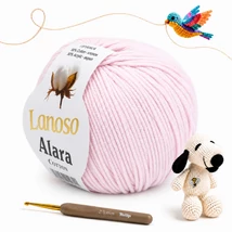 Lanoso Alara amigurumi fonal -Álom rózsaszín - 1931 -