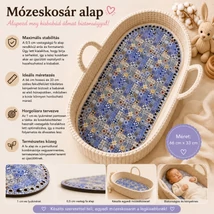 Mózeskosár fa - kék mandala -