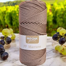 3 mm makramé fonal Mocha - Bíbor barna -