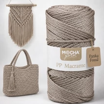 3 mm makramé fonal Homokszólam - Mocha –