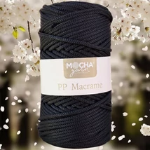 3 mm makramé fonal - Fekete – Mocha
