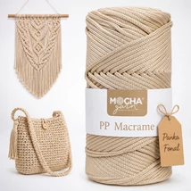 3 mm makramé fonal Bahama-bézs színű - Mocha -