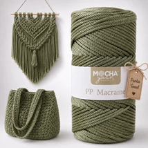 3 mm makramé PP fonal - Mohalépés - Mocha -