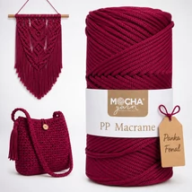 3 mm makramé fonal Türkizkék színű - Mocha -