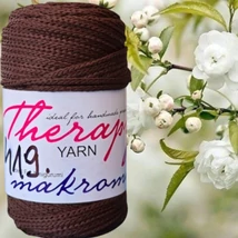3 mm makramé fonal - Sötétbarna -