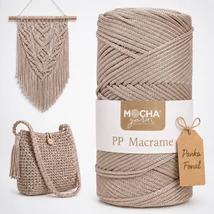 3 mm makramé fonal Mocha - Krémbarna -