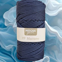 3 mm makramé fonal Mocha - Sötétkék -