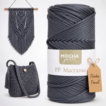 3 mm makramé fonal Vasvillám színű - Mocha -