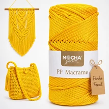 3 mm makramé fonal Mocha -Napraforgó mosoly -