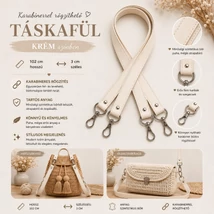 102 cm táskafül - krém -