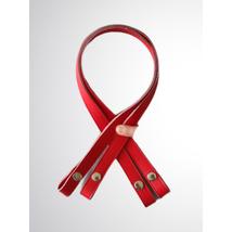 70 cm hosszú, piros színű patentos táskafül