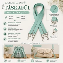 102 cm táskafül - menta -