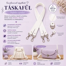 102 cm táskafül - hófehér -