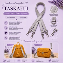 102 cm táskafül - galambszürke -