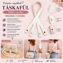 120 cm táskafül - fehér -