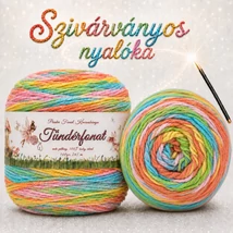 Batik, antipilling Tündérfonat - Szivárványos nyalóka -757