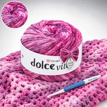 YarnArt Dolce Vita színátmenetes zsenília fonal - 3405 - Bodzahab