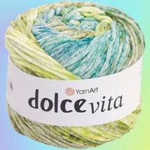 YarnArt Dolce Vita színátmenetes zsenília fonal - 3406 - Tavaszliget