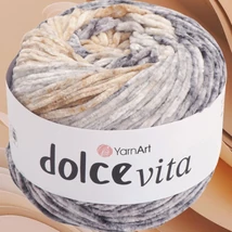 YarnArt Dolce Vita színátmenetes zsenília fonal - 3412 - Homokpergés