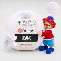 YarnArt Jeans amigurumi fonal - 62 - Fehér