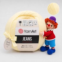 YarnArt Jeans amigurumi fonal - 86 - Krém