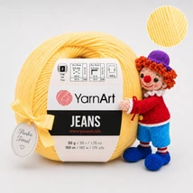 YarnArt Jeans amigurumi fonal - 88 - Mimóza sárga