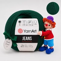 YarnArt Jeans amigurumi fonal - 92 - Császár zöld