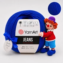 YarnArt Jeans amigurumi fonal - 47 - Királykék