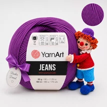YarnArt Jeans amigurumi fonal - 50 - Püspöklila