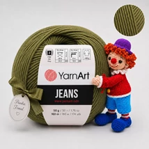 YarnArt Jeans amigurumi fonal - 82 - Avokádó