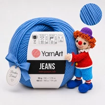 YarnArt Jeans amigurumi fonal - 16 Bounty kék -