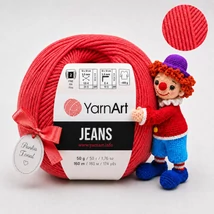 YarnArt Jeans amigurumi fonal - 26 Vérnarancs -