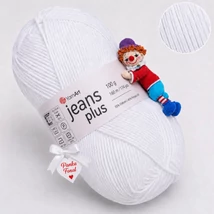 YarnArt Jeans Plus - 62 - Fehér