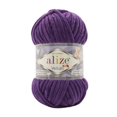 Alize Velluto Padlizsán lila - 44 -
