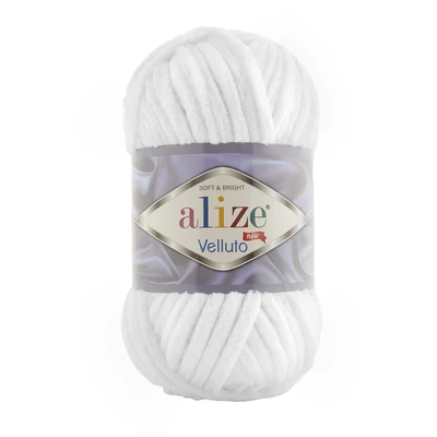 Alize Velluto Hófehér - 55 -